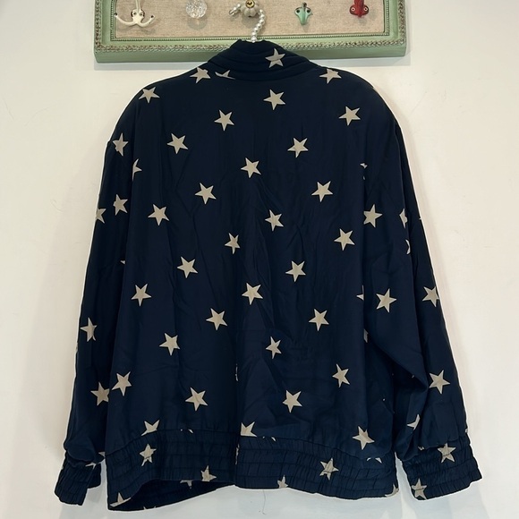 Vintage Saks Fifth Avenue Peter Nygard American Stars Bomber Jacket Size 13 Navy - Picture 8 of 8